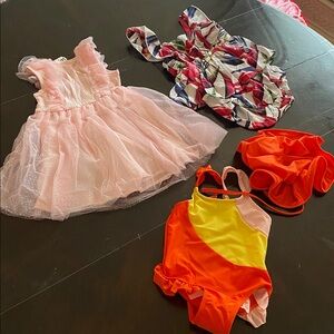 PatPat dress 18-24M, jumpsuit  9-12M and swimming suit size 9-12M